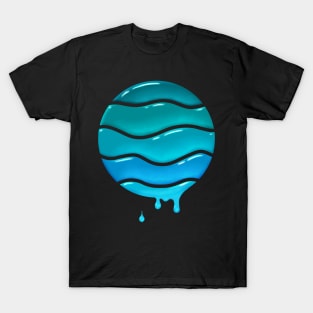 Ocean waves water drops T-Shirt